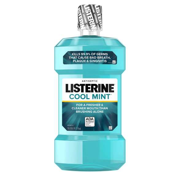 Listerine Listerine Antiseptic Cool Mint Mouthwash 1.5 Liter Bottle, PK6 5242755